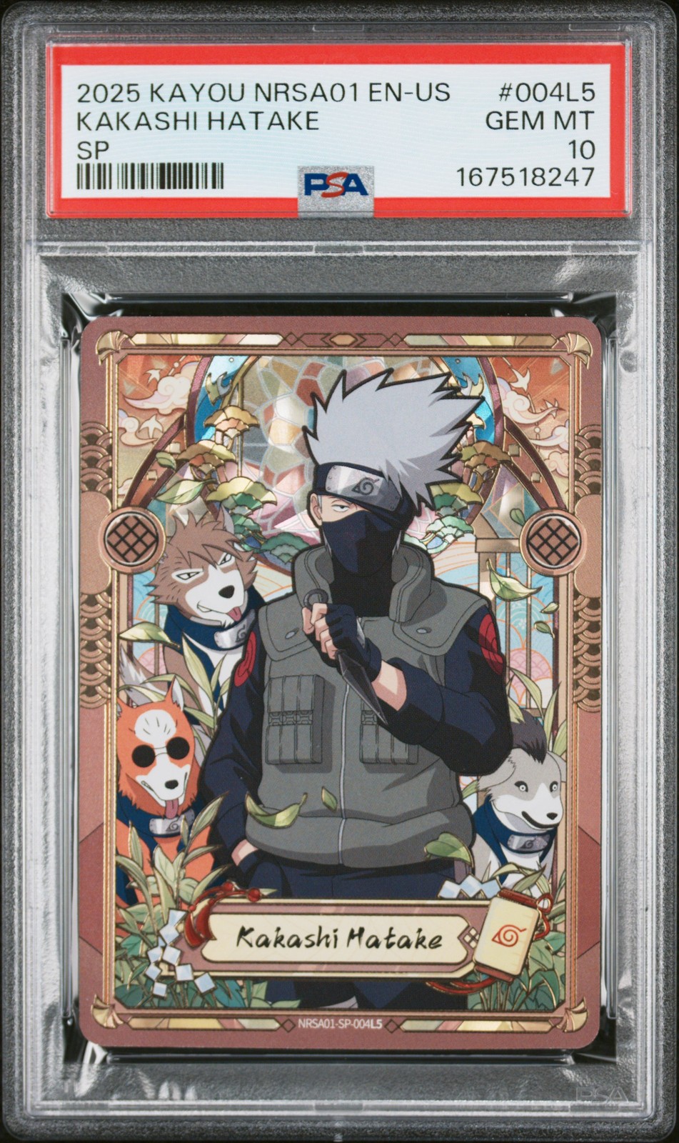 Naruto Kakashi Hatake Kayou Nrsa01-Heaven Scroll United States Sp 004L5 PSA 10 view 1