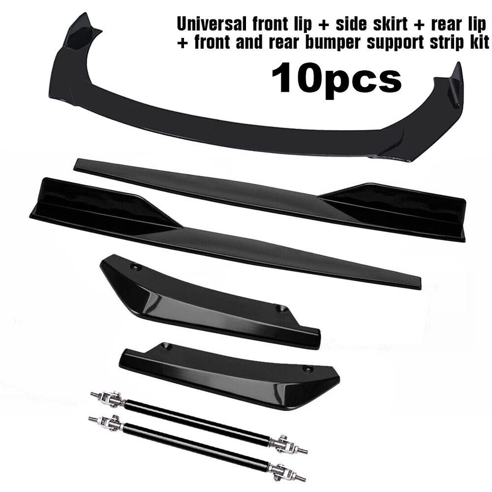 Side Skirts Rear Front Bumper Chin Lip Spoiler + Strut Rods For Infiniti M37 M45 Foto 2 de 4