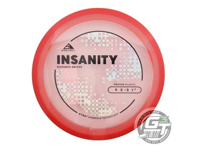 NEW Axiom Discs Proton Insanity 153g Pink Red Rim Distance Driver Golf Disc