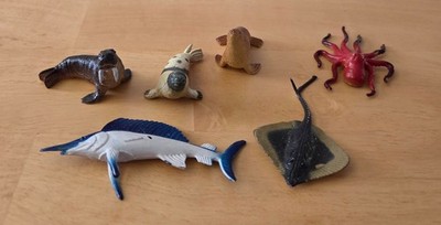 Ocean/Sea Life Animals -Walrus, Harp Seal, Sea Lion, Stingray, Sailfish, Octopus