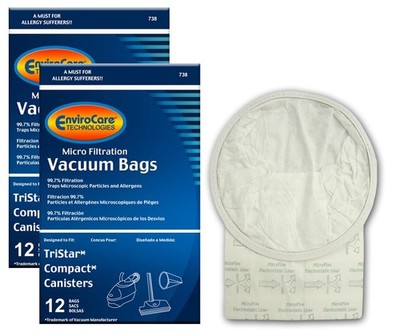 Micro Filtration Vacuum Cleaner Dust Bags made to fit TriStar Compact, Patrio...