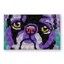 Begin Home Decor CODM2134DFR8ZX 21 x 34 in. Geometric Pug Door Mat - Pattern ...