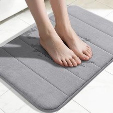 Yimobra Memory Foam Bath Mat, Soft Absorbent Non-Slip Bathroom Rug, Quick Dry