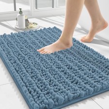 Bathroom Rugs Mat 24x16, Extra Soft Absorbent Chenille Bath Rugs, Non Slip