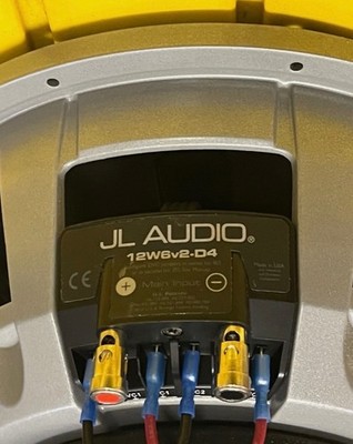 JL Audio 12W6 v2-D4 12 inch subwoofer duel voice coil for parts needs repair