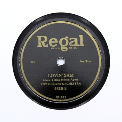 ROY COLLINS ORCHESTRA (Nathan Glantz) ''Lovin' Sam'' (E+) REGAL 9380 [78 RPM]