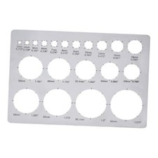 1Pcs Metal Templates Stencil for Drawing Stainless Steel Painting Circle