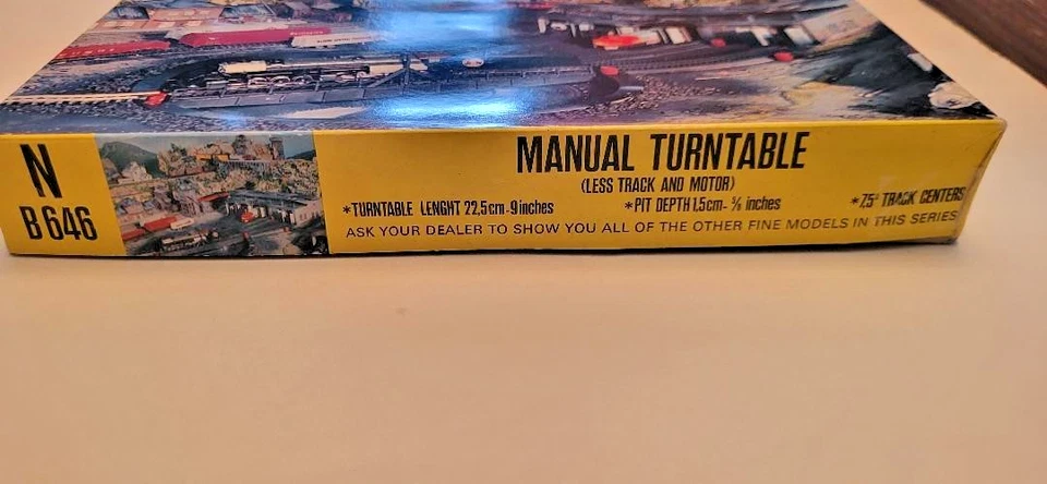 heljan n gauge manual train  turntable b 646 new  in box - Image 3 of 4