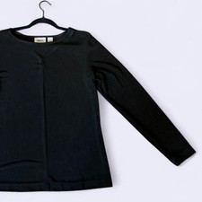 Black Stretchy 2000s Chicos Long Sleeve Made in USA