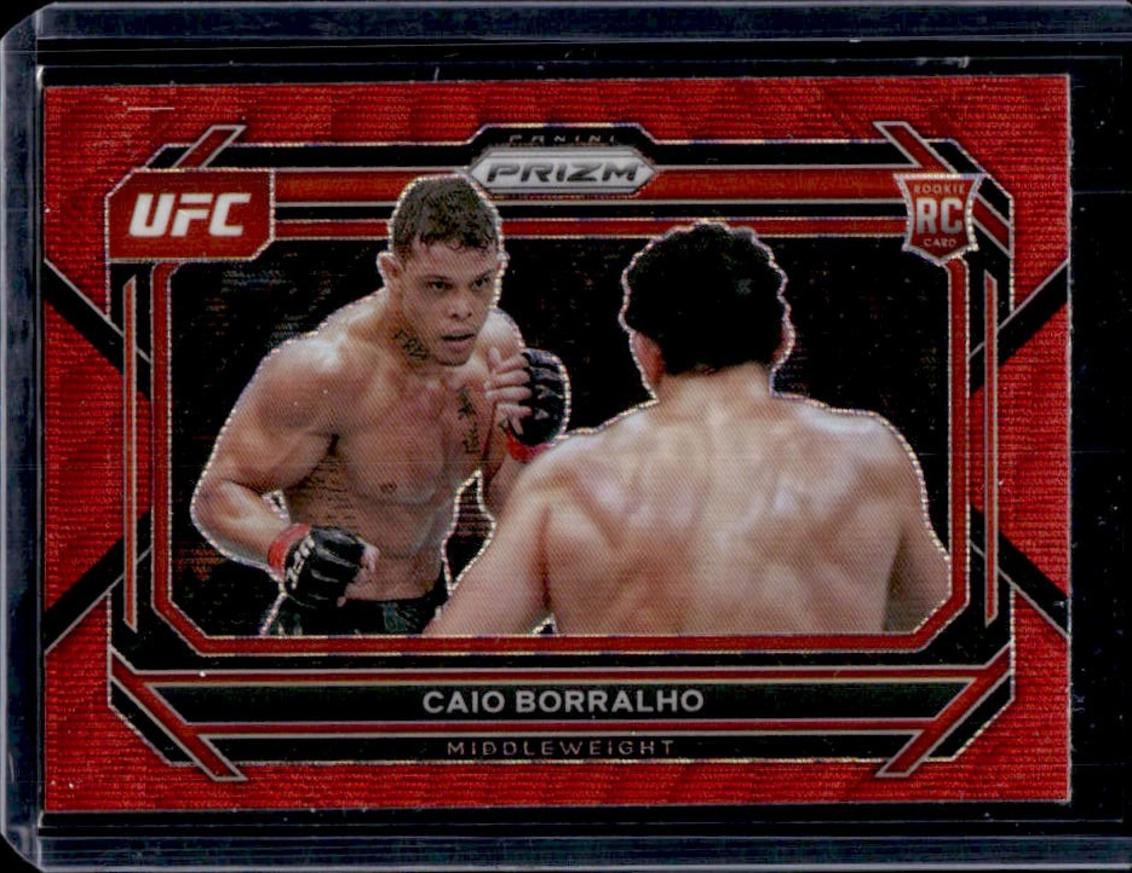 2023 Prizm UFC Caio Borralho RC Ruby Wave Prizm Rookie #68
