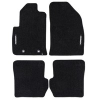 Velours FußMatten FüR Ford Fiesta Mk5 2005-2008 Fl Autoteppich Schwarz 4 Teile