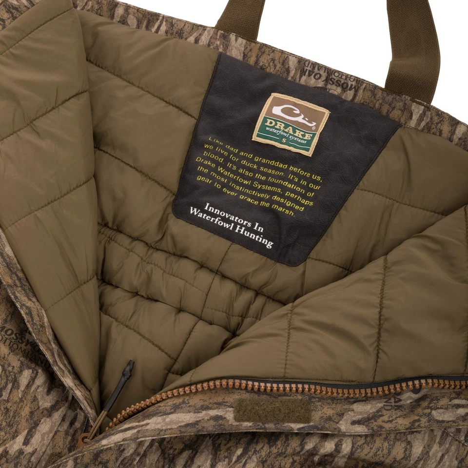 Drake LST Hardline Insulated Bibs Waterproof Camo Hunting Overalls - Image 3 of 4