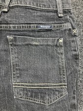 Wrangler Jeans Y2K Kids 14 Regular Black Straight Leg Denim MG201DB Vintage 90s