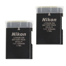 2Pcs New Genuine Nikon EN-EL14 Battery For D3500 D5100 D5200 D5300 D5500 D5600