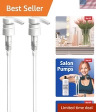 Precision 1L Shampoo/Conditioner Pump, Set of 2 - Easy Lock Dispense, White