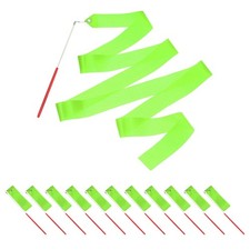 Dance Ribbons, 14Pcs 78.7 Inch Gymnastics Streamers for Gifts, Dancing, Green