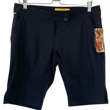 NWT Lole Womens Bermuda Shorts Biking Walking Active Golf Navy Blue 10” Size 8