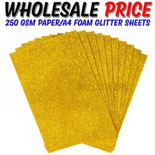 10 PCS A4 Glitter Premium Quality 12 Colours Arts Crafts foam & card Sheets