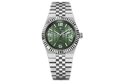 1 DULUNWE Men's, Mechanical Watch, Luminous, Waterproof, Honeycomb Texture