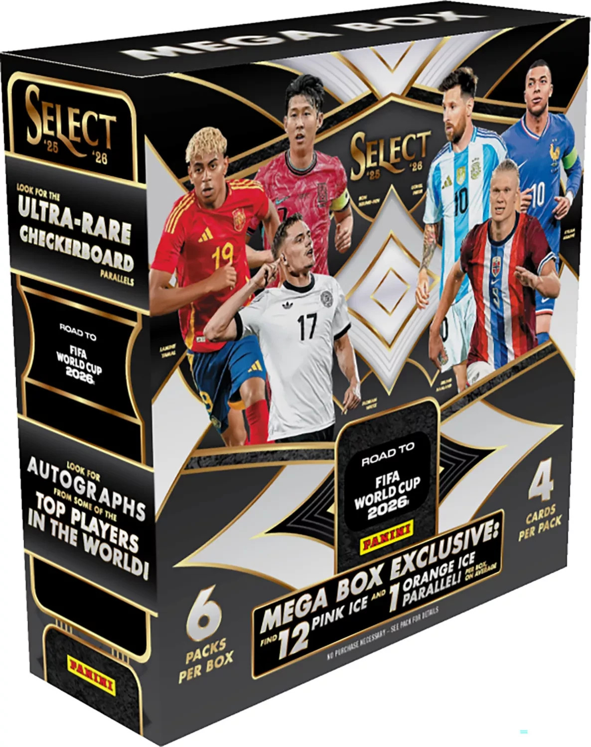 2026 Panini Select Road to FIFA World Cup Mega Box PreSale QTY