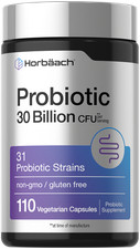Probiotic 30 Billion CFU 31 Strains 110 Vegetarian Capsules by Horb ach