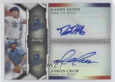 2011 Bowman Sterling Dual Refractor 47/99 Danny Duffy Aaron Crow Auto 0s3