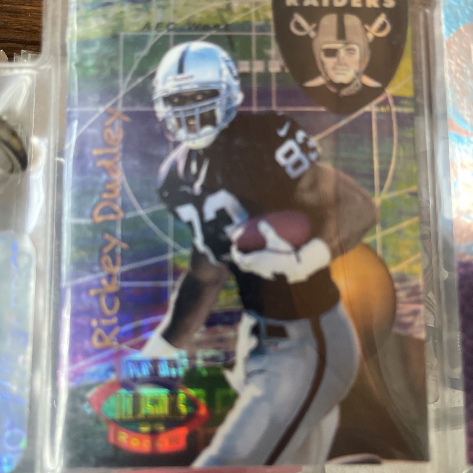 1996 Playoff Illusions - Rickey Dudley #24 Spectralusion Elite (RC)