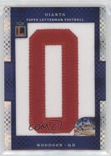 Parche de novato Andre Woodson André 2008 Topps Letterman X-Fractor 1/3 radiocontrol pn1
