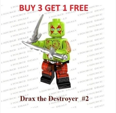 Marvel Drax The Destroyer Custom Minifigure Guardians Mini Figure New