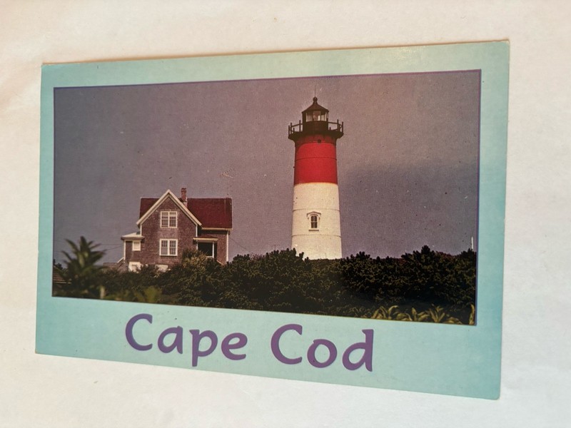 MA Lighthouse Postcard Cape Cod