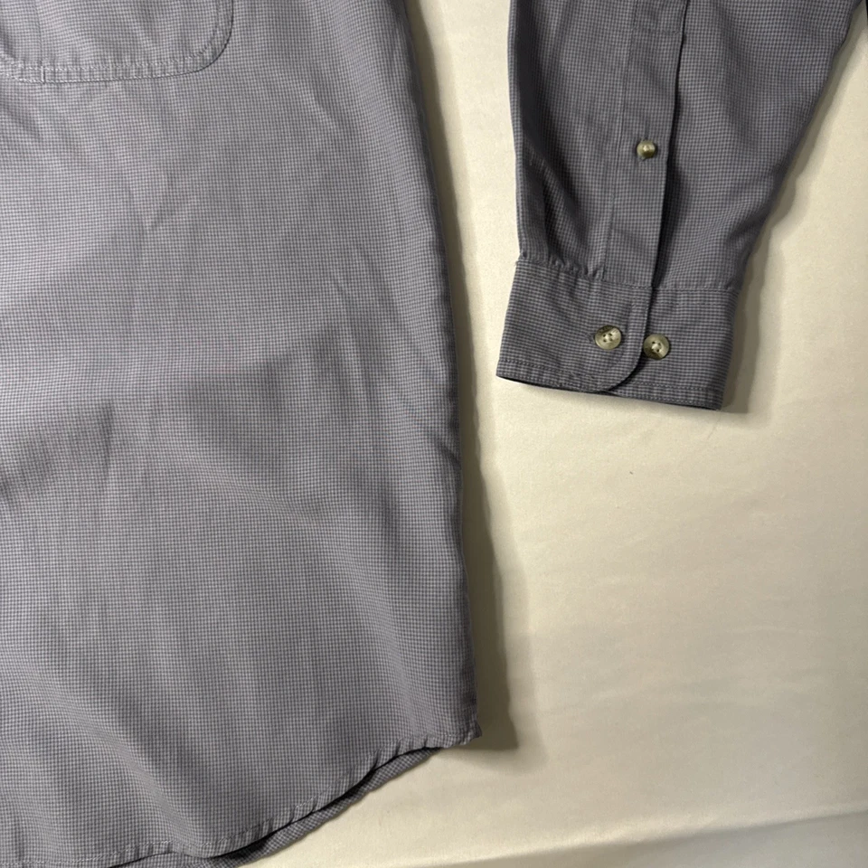 Camisa Columbia Para Hombre L Algodón Cuadros Manga Larga Con Botones Foto 3 de 4