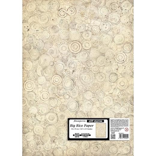 Stamperia 50x70cm Big Rice Paper - All Around Rings DFSAJB015