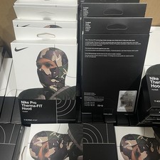 Nike Pro Therma-Fit Hyperwarm Hood Ski Mask Camo Green - US Stock