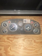 Rare Old Mack Truck Stewart Warner Dash Cluster Oil Water Fuel Battery Speed