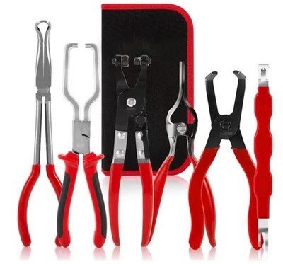 6Pcs Automotive Electrical Disconnect Pliers Set Sensor & Fuel Line Removal Tool