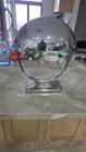 Contemporary Mid-Century Style Chrome Dome Accent Table Lamp 16” Silver — photo 4