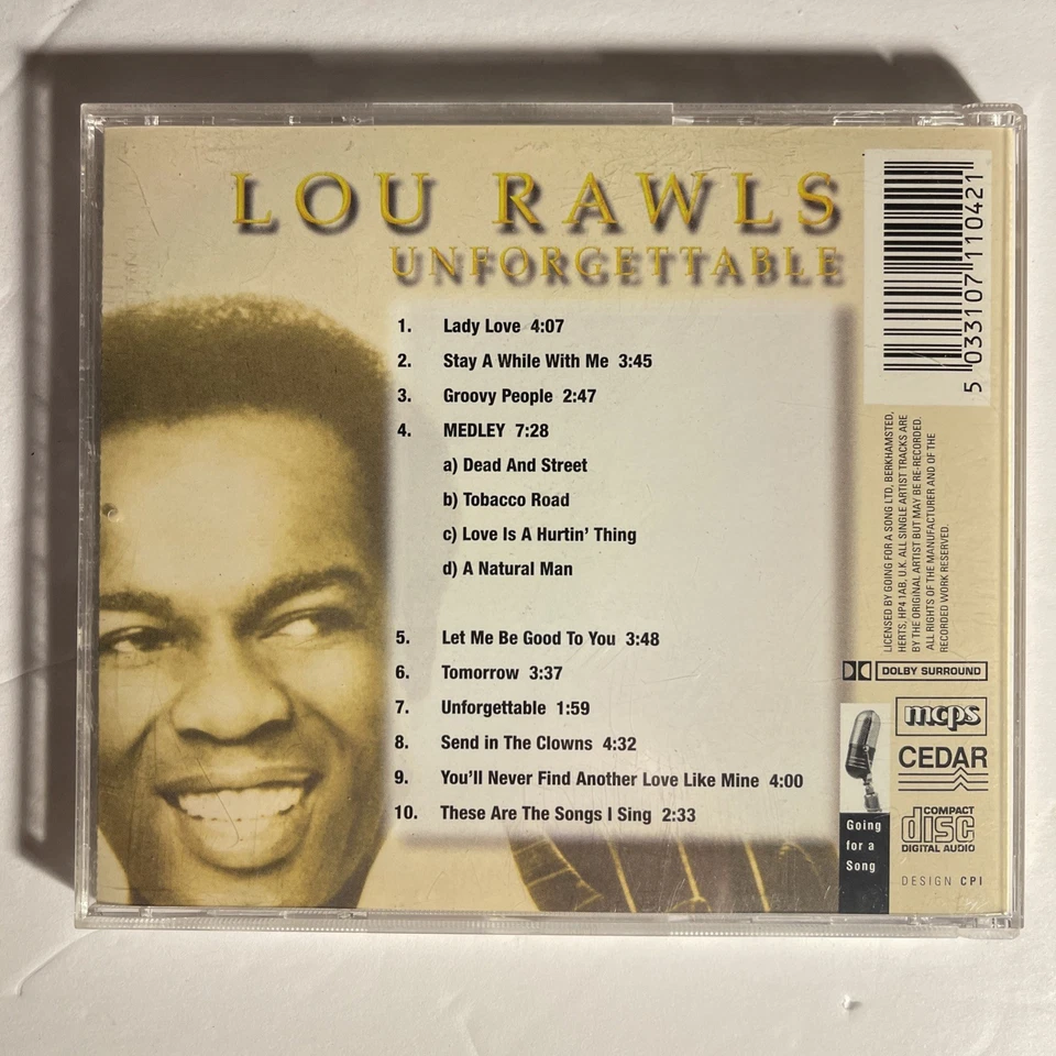 Lou Rawls - незабываемый - компакт-диск - Изображение 2 из 3