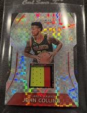 2017 Panini Prizm John Collins Starburst Xfractor Jersey Patch Rookie RC /10
