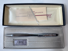 Vintage Cross Century Chrome Ballpoint Pen Model 3502 USA Made Boxed