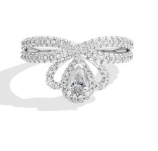0.5ct Pear Cut Lab Created Diamond Test Pass ...
