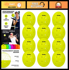 Regulation Size Outdoor Pickleballs - Official USA Pickleball Tour Balls, 6 Pack