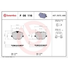 Satz Bremsbeläge Bremsklötze hinten für BMW Z4 G29 | 24217613