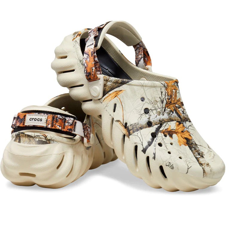 Crocs Realtree Edge Echo Clogs Bone Camo Women's Size 9 Men's Size 7 New