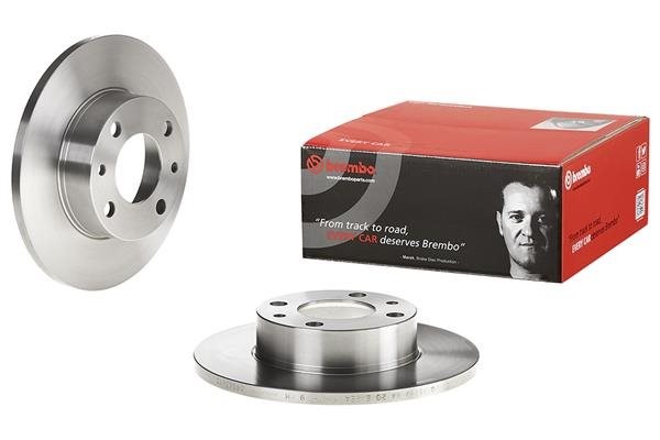 2x Brake Discs Pair Solid fits FIAT 128 Front 1.1 1.3 69 to 84 227mm Set Brembo - Image 42