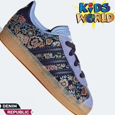 SCARPE DA GINNASTICA ADIDAS ORIGINALS taglia UK 9,5k GAZELLE X LIBRTY LONDON BAMBINI NUOVE BN