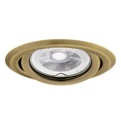 Deckeneinbauspot Einbau-Downlight ARGUS II Messing Einbauleuchte Einbaurahmen