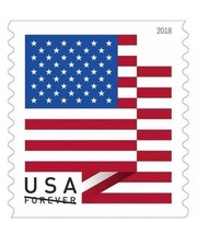 2018 USPS #5263 Forever U.S. Flag First-Class Stamps (MNH)- 100 count roll