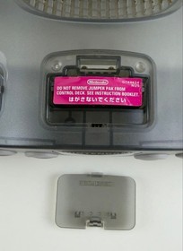 Nintendo 64 Clear Black Console 64DD Launch Model Boxed Japan N64