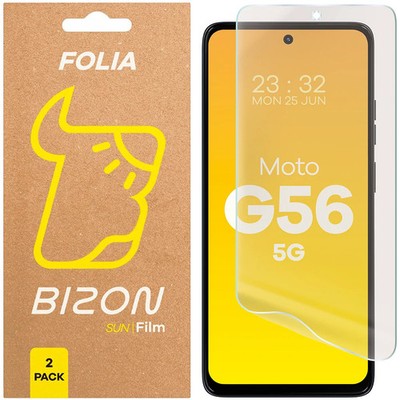 2x Matte Schutzfolie für Motorola Moto G56 5G Bizon Displayschutzfolie Folie