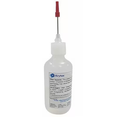 Krytox Lan143az Aerospace Lubricant, 1 Oz., Needle Nose Bottle, Pfpe, Colorless